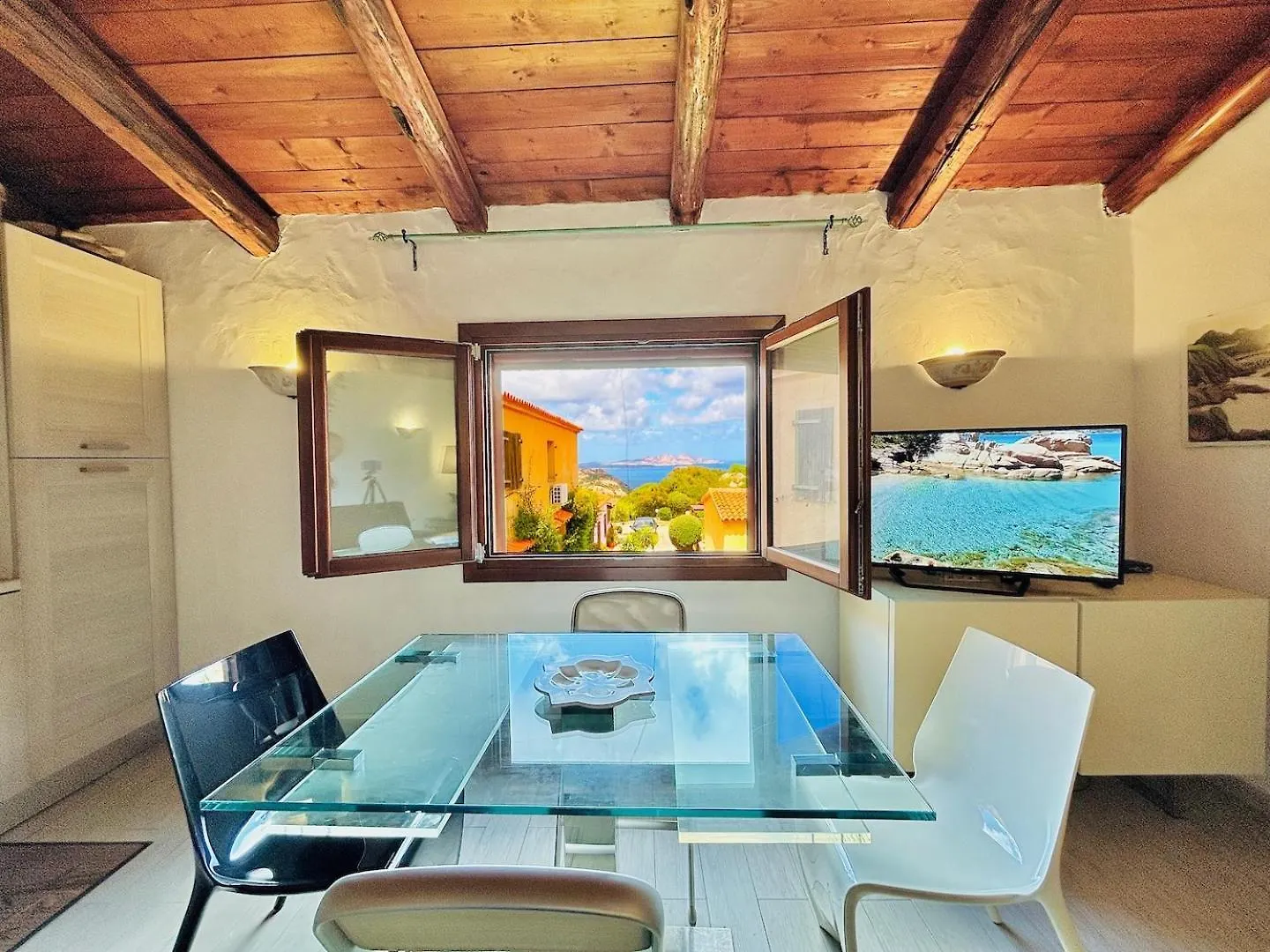 公寓 Sea View 2Br Parking Wifi 5Min Porto Cervo, Baja Sardinia, Poltu Quatu 4Pax公寓 意大利